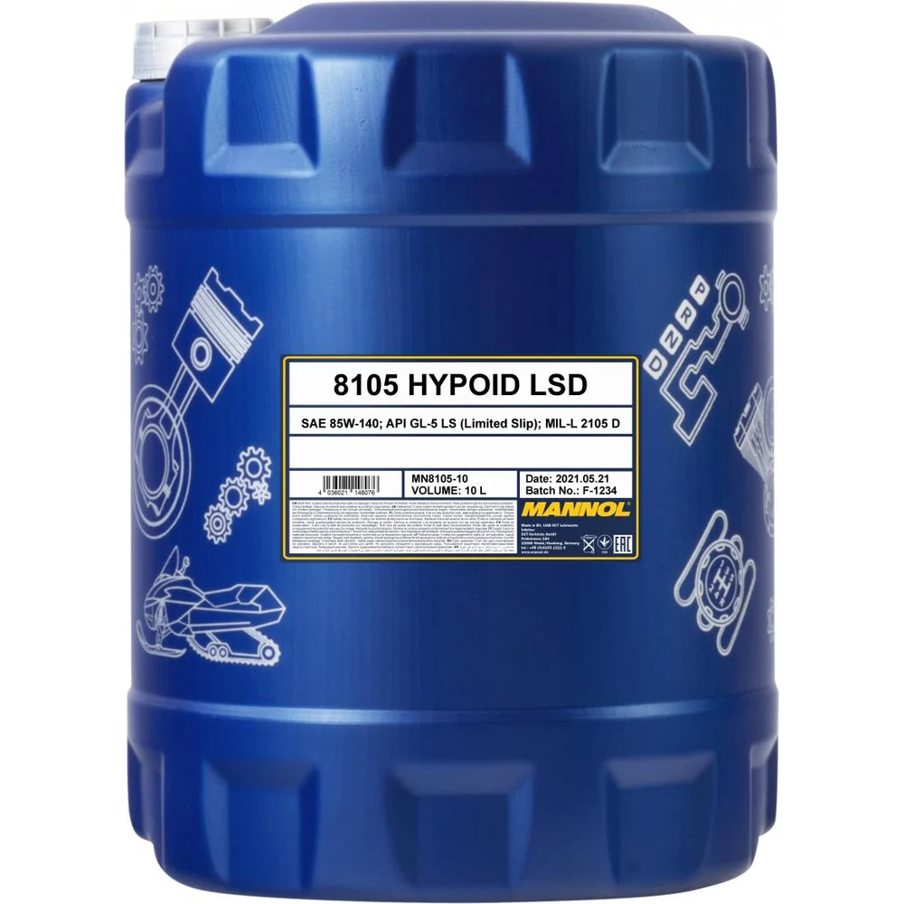 Трансмиссионное масло MANNOL HYPOID LSD 85W140 1481