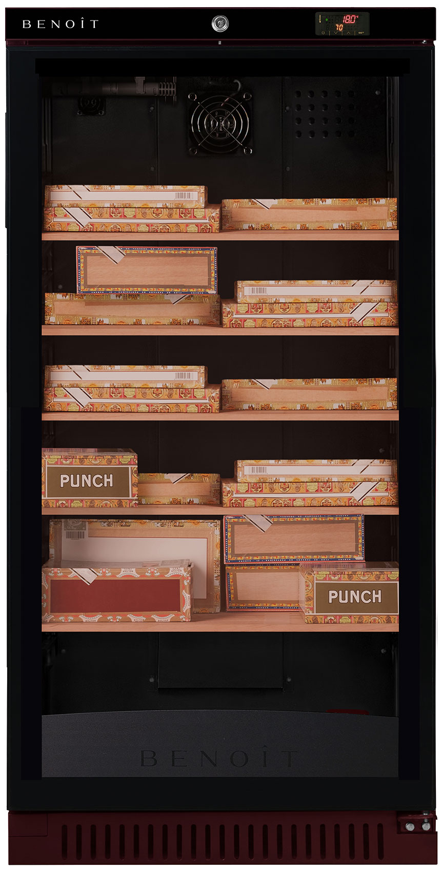 Хьюмидор  Benoit HUMIDOR CIG-250 вишневый 5А