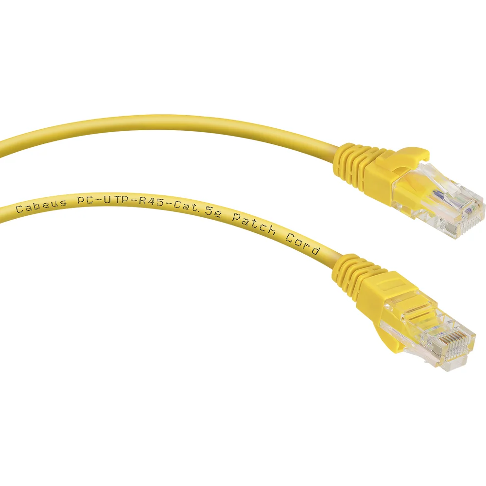 Неэкранированный патч-корд Cabeus PC-UTP-RJ45-Cat.5e-3m-YL