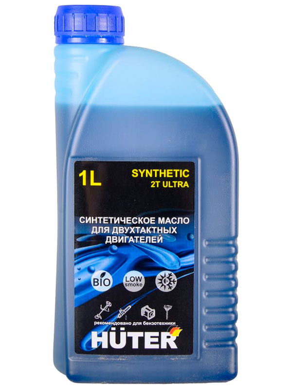 Масло синтетическое Huter 2Т ULTRA, для двухтактных двигателей, для техники, 1 литр