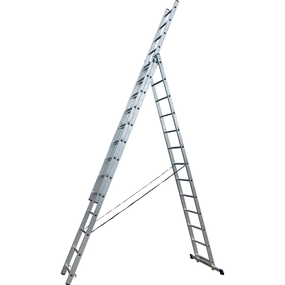 Усиленная универсальная трехсекционная лестница STAIRS ALP313
