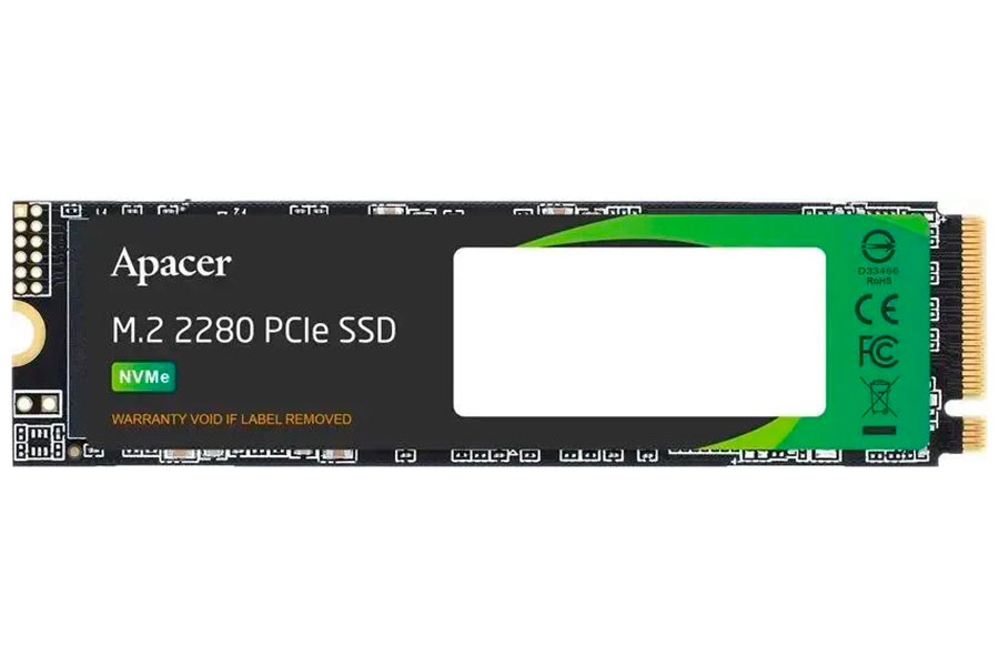 SSD накопитель Apacer AS2280P4 M.2 2048 Гб PCIe 3D TLC (AP2TBAS2280P4X-1)