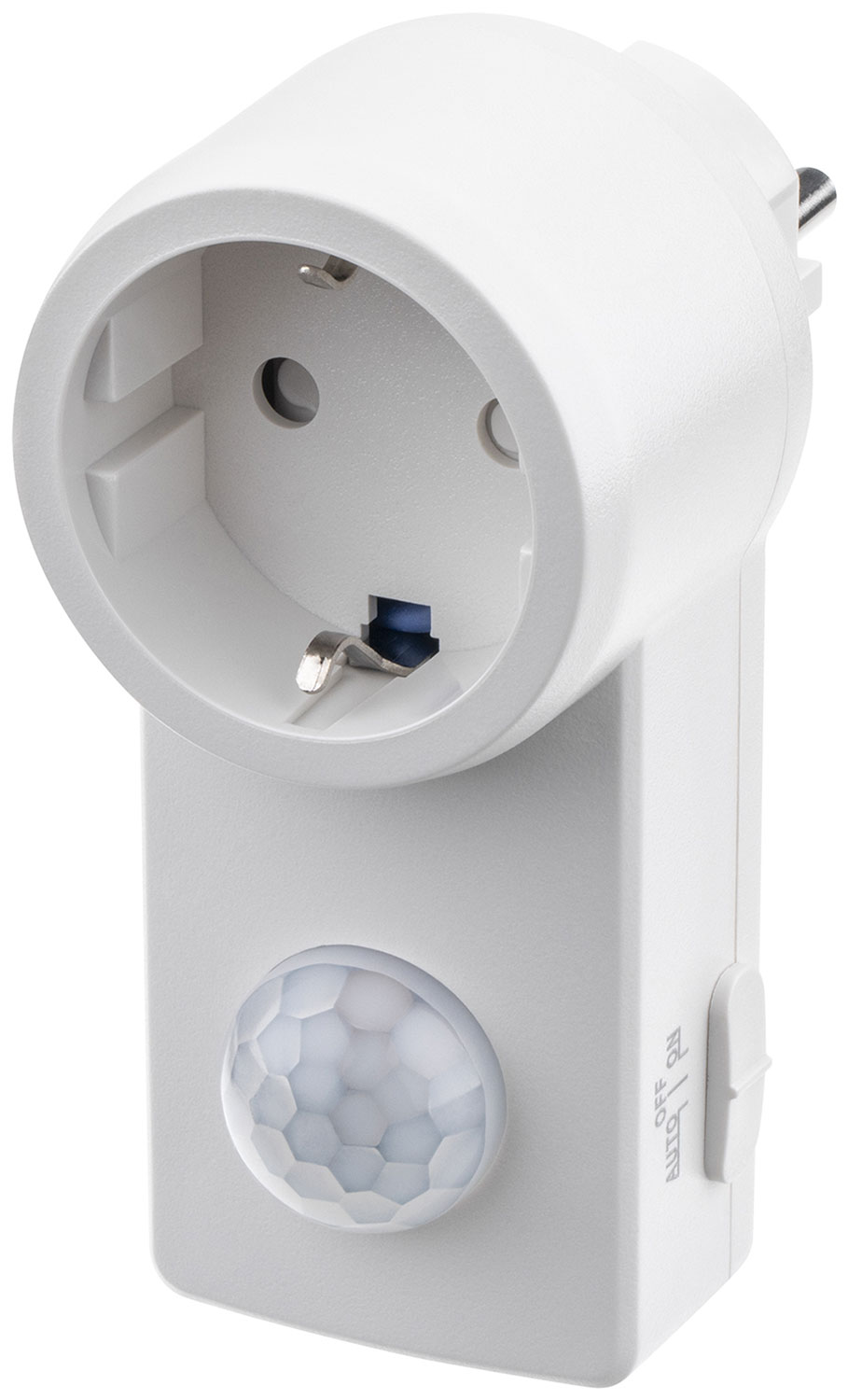 Датчик движения интегрируемый розеточный Duwi DDSS-01, 180°, 10-420 с, 2-6 м, 1200 Вт, IP20, белый (25827 8)
