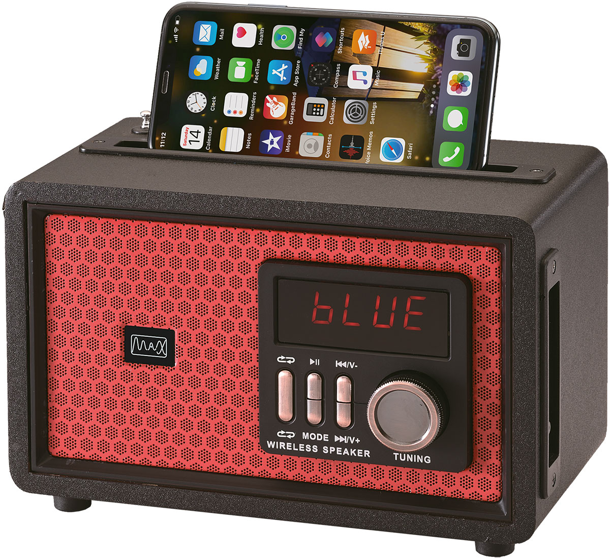 Портативная акустика MAX MR-361 Red