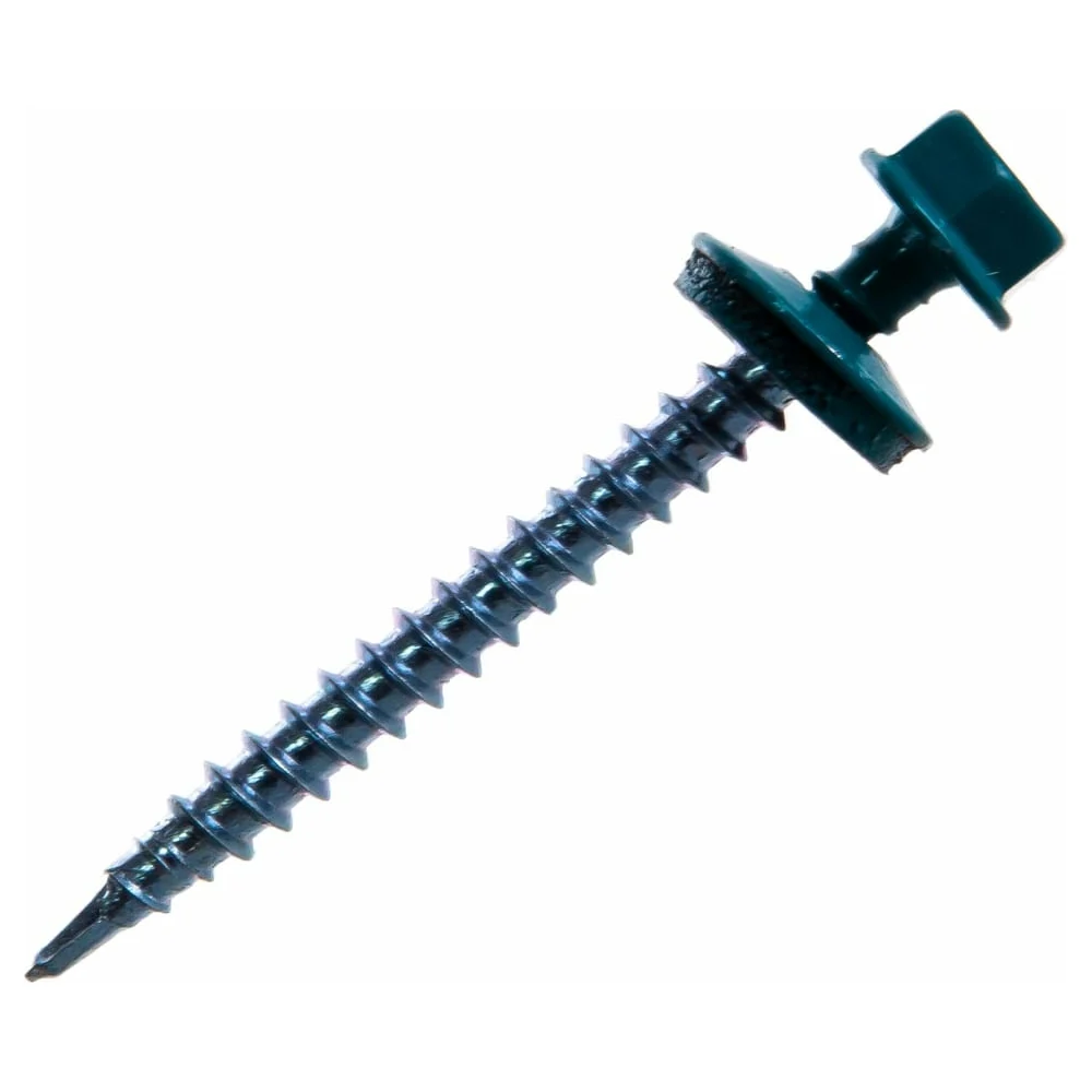 Кровельный оцинкованный саморез STARFIX 4,8x70 мм, RAL 5021, 100 шт. SMC3-103311-100