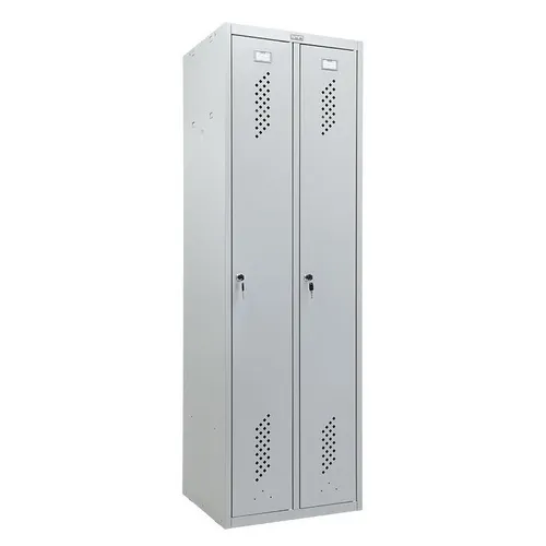 Шкаф для одежды ПРАКТИК LS 21-60, металл, 1860мм х600мм серый [s23099521902]