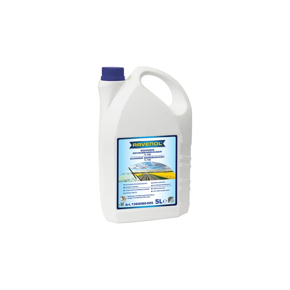 Летний омыватель-концентрат RAVENOL Sommerscheibenr.Konz. 1:10, 5 л 1360080-005-01-000