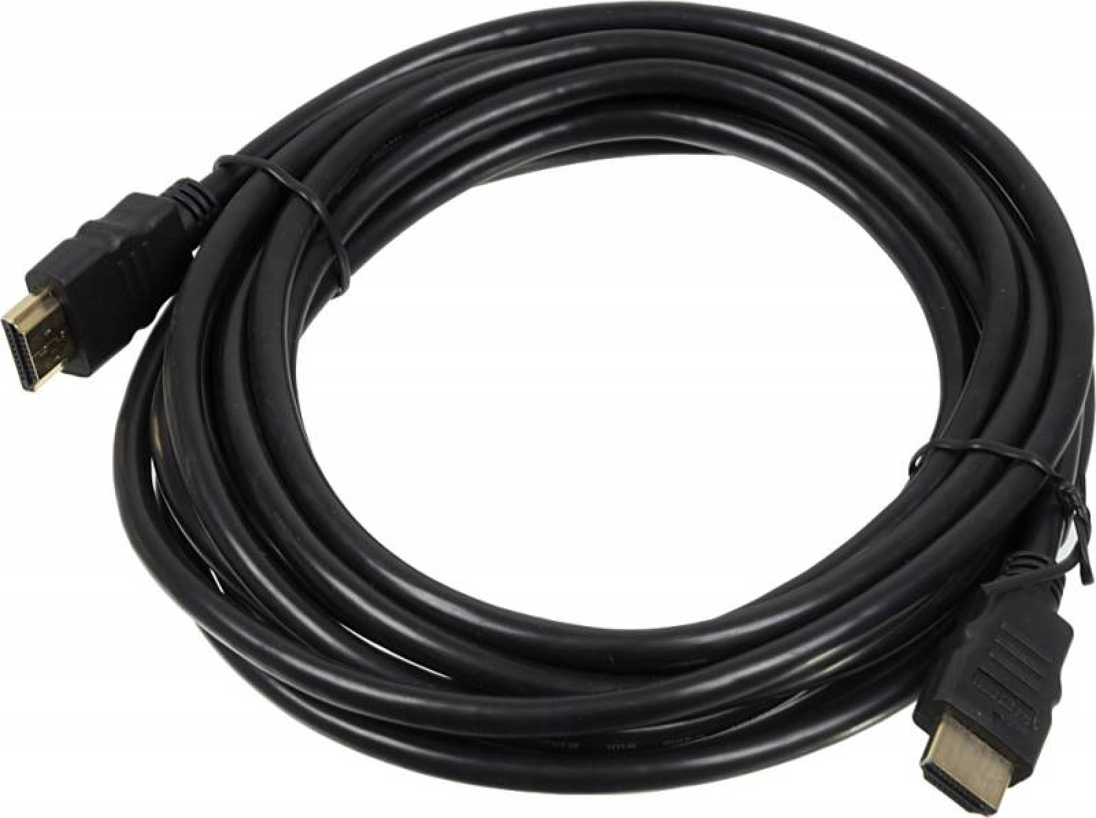 Кабель аудио-видео Noname High Speed ver.1.4 HDMI (m)/HDMI (m) 5м. позолоч.конт. черный