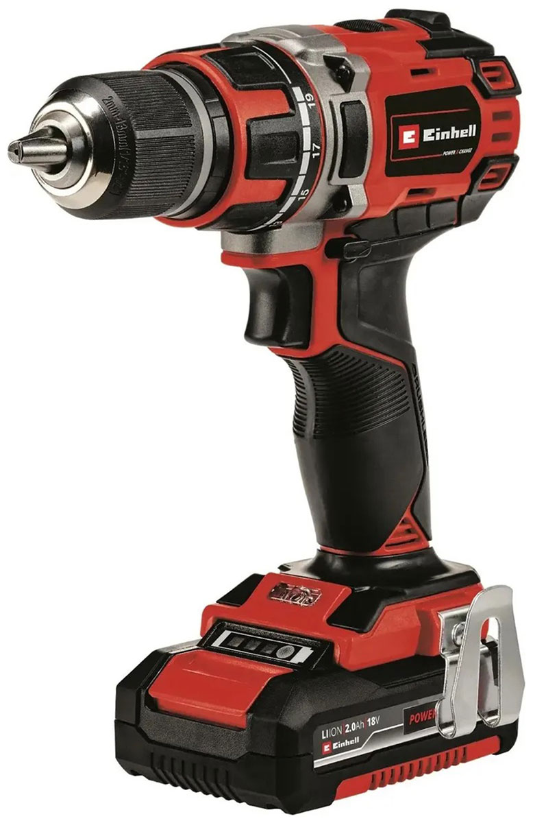 Дрель-шуруповерт аккумуляторная Einhell PXC TE-CD, 18/50, кейс (4513896)