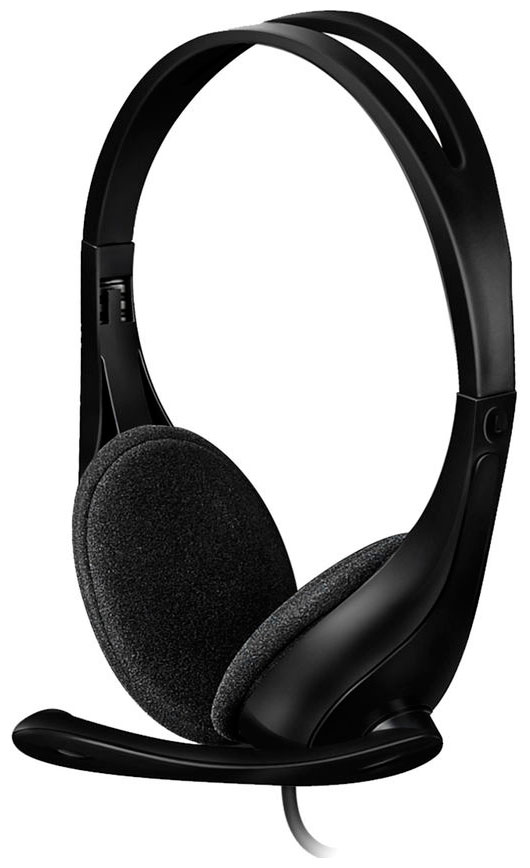 Компьютерная гарнитура A4Tech HU-9 черный 1.8м накладные