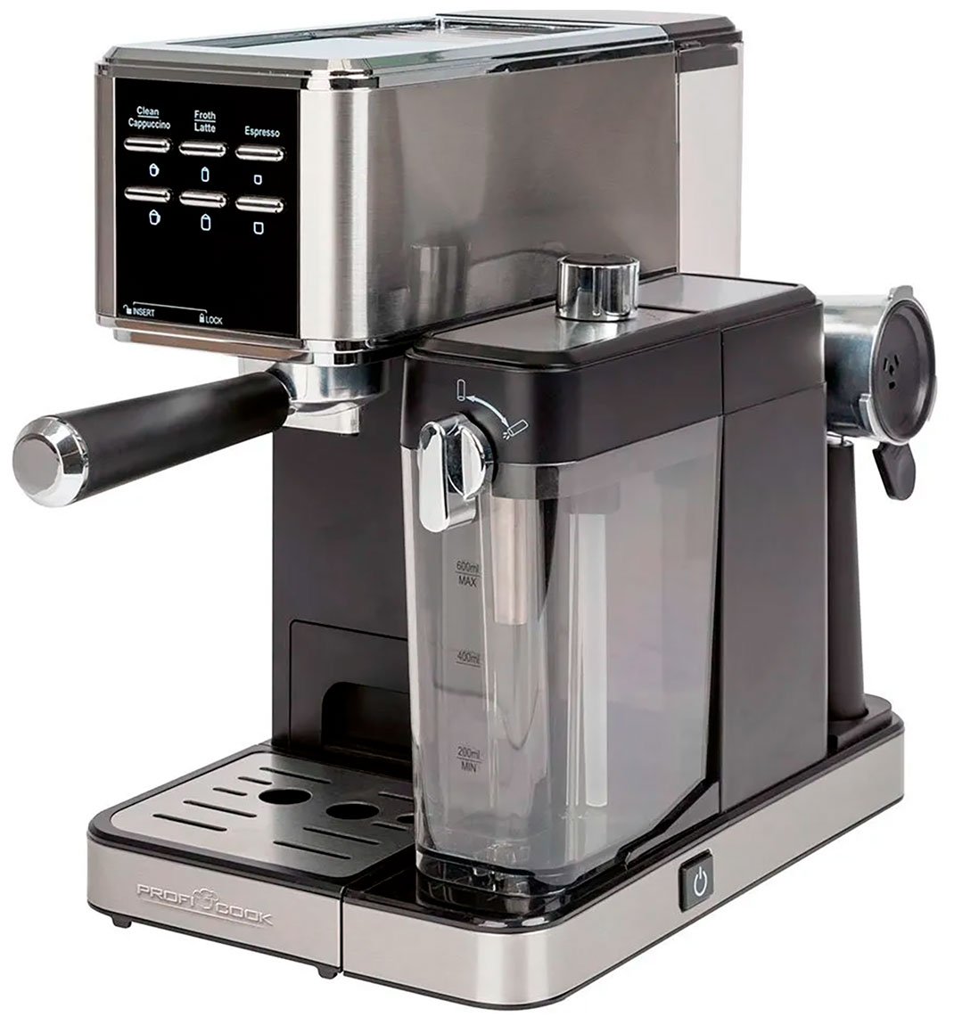 Кофеварка Profi Cook PC-ES-KA 1266, мощность 1350 Вт, 20 Бар