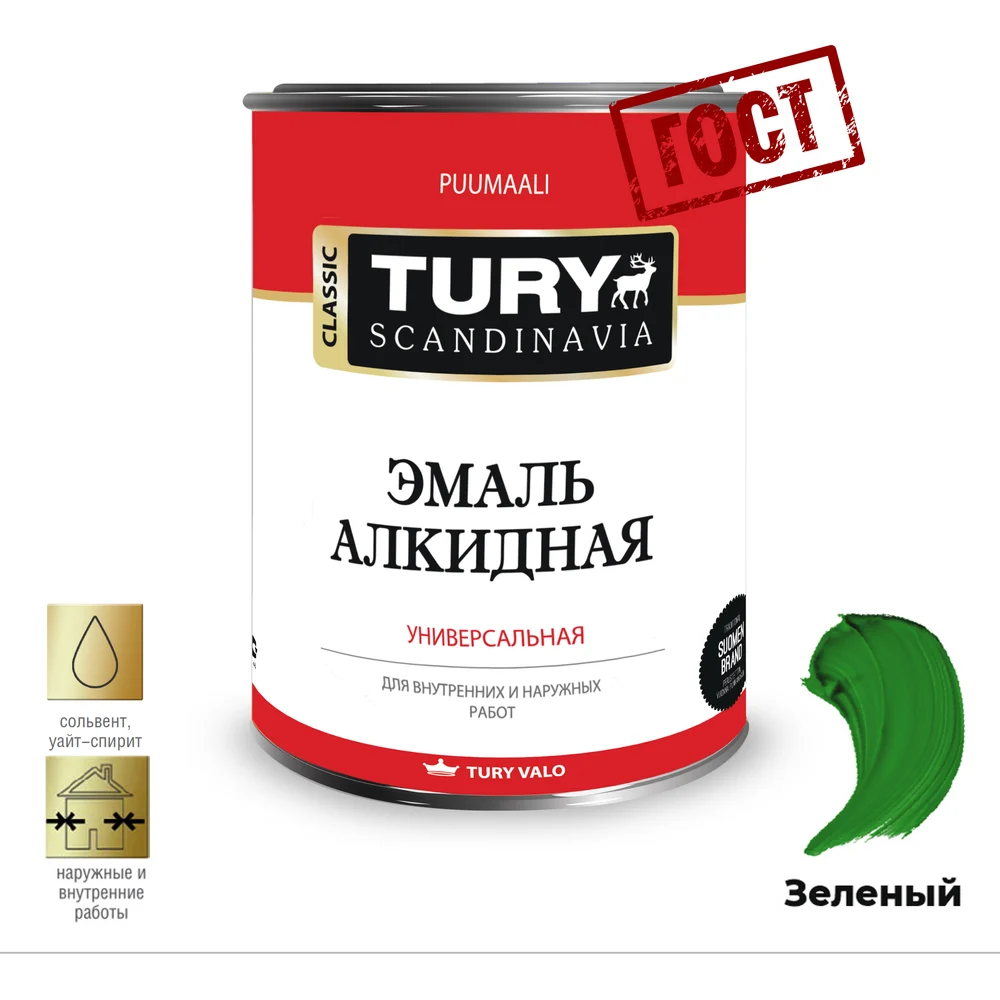 Алкидная эмаль TURY ПФ-115 20010844