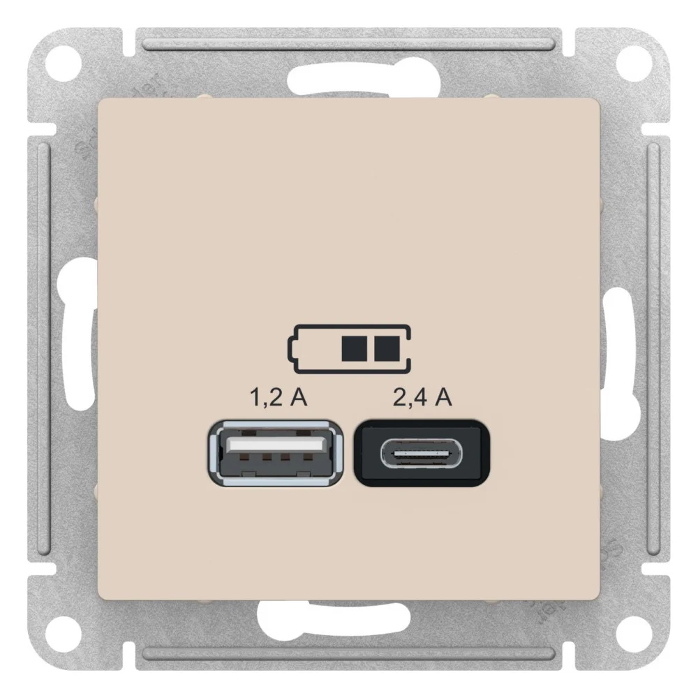 Usb розетка Systeme Electric AtlasDesign ATN000239