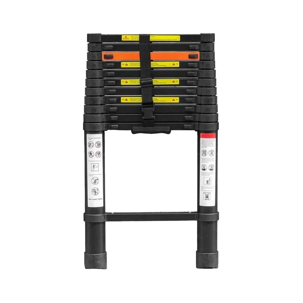 Телескопическая алюминиевая бытовая лестница Rockforce RF-UP350