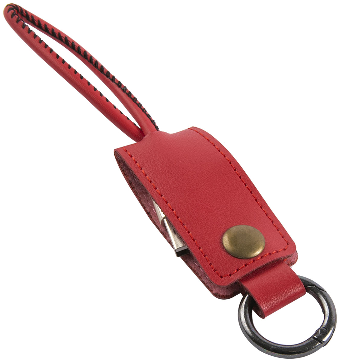 Кабель-брелок mObility USB - Lightning, 25 см, красный
