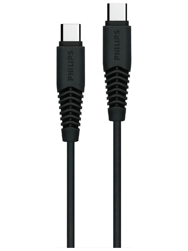 Кабель  Philips USB C - USB C, 25W, 1.2м, черный (DLC5531CB/97)