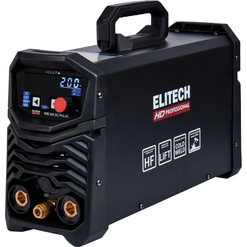 Инверторный сварочный аппарат Elitech HD WM 200 DC Pulse 204475