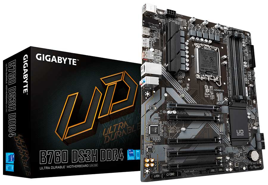Материнская плата Gigabyte B760 DS3H DDR4 (LGA1700, ATX)