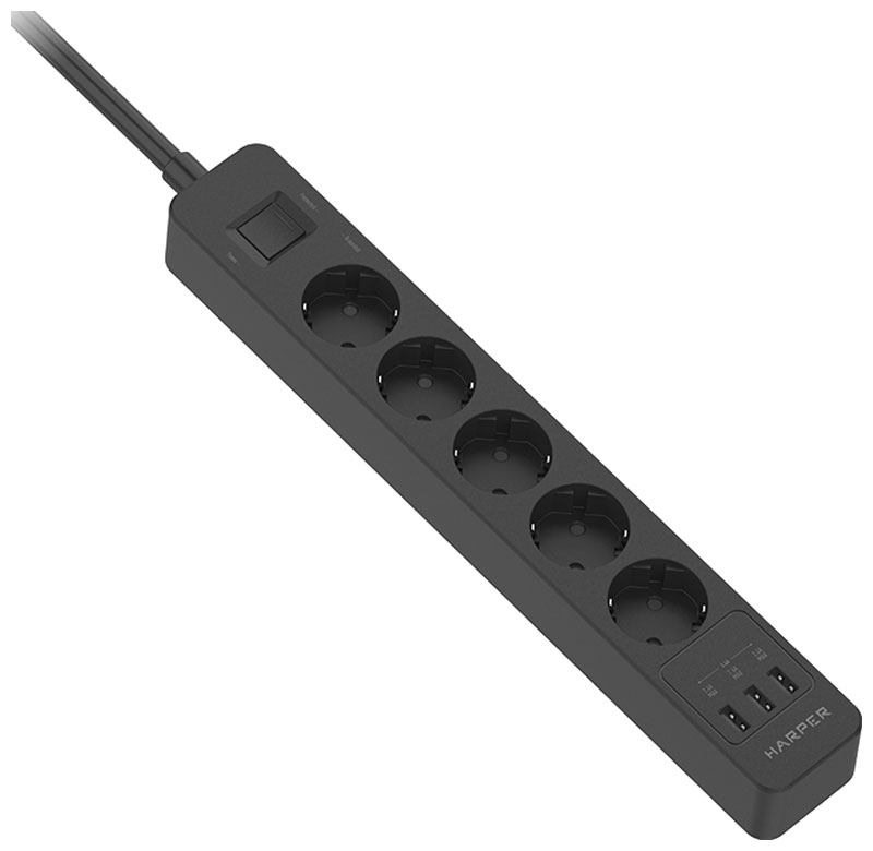Сетевой фильтр Harper UCH-550 Black