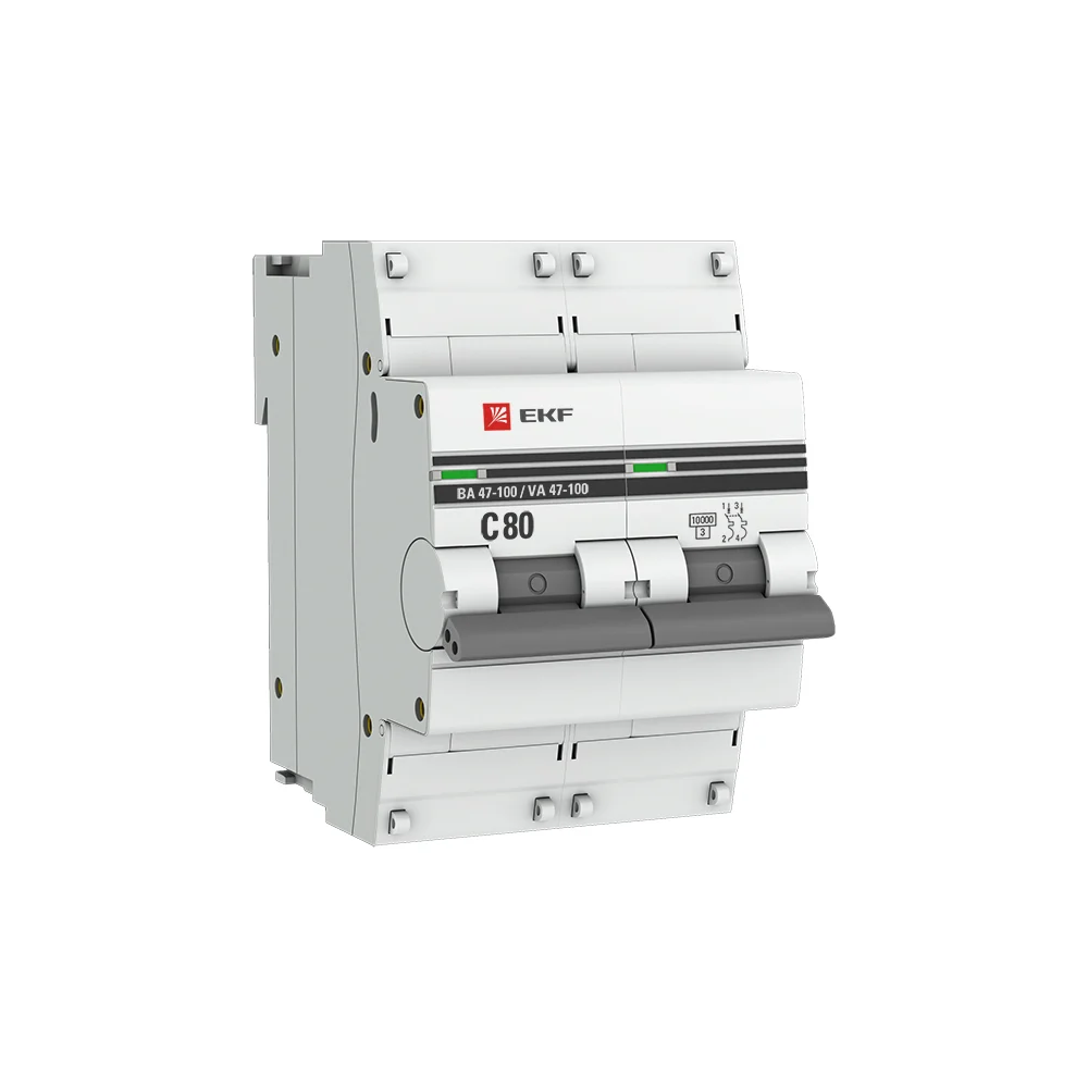 Выключатель автоматический EKF PROxima ВА 47-100 mcb47100-2-80C-pro