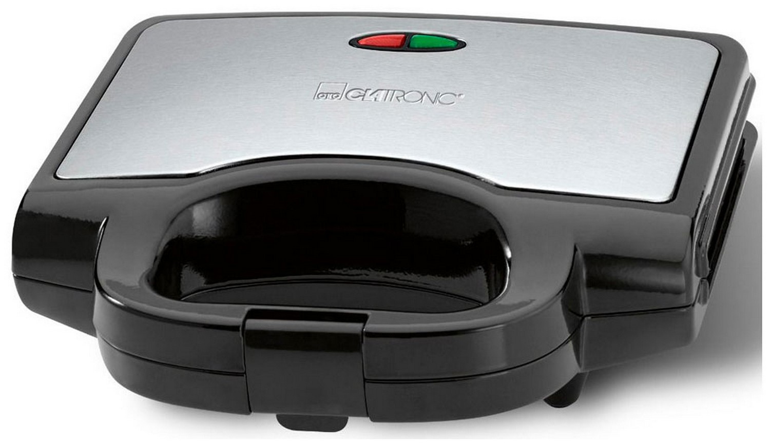 Бутербродница Clatronic ST 3778 schwarz-inox, мощность 750 Вт, замок на ручке