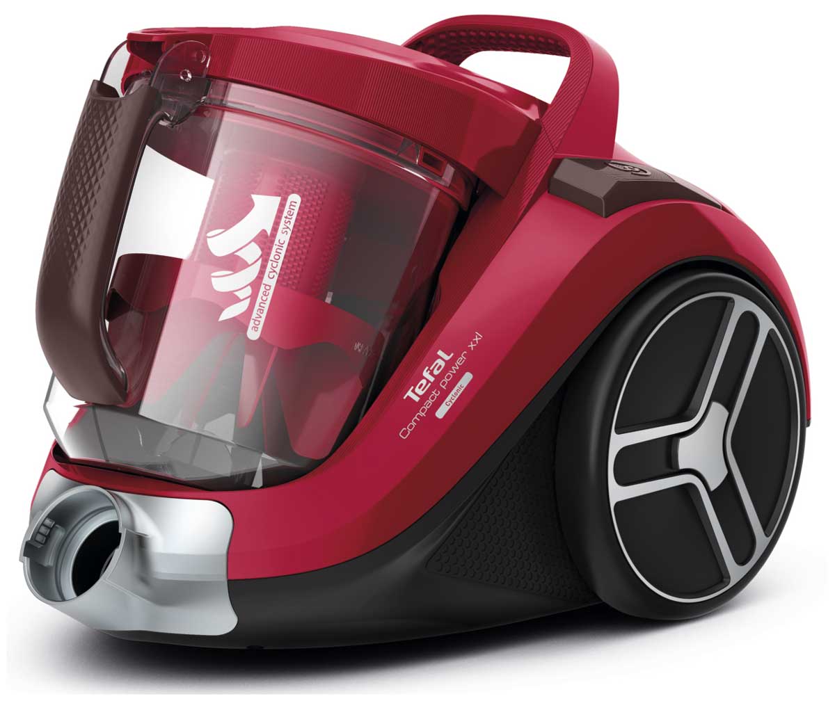 Пылесос с контейнером для пыли Tefal Compact Power XXL TW4853EA, красный