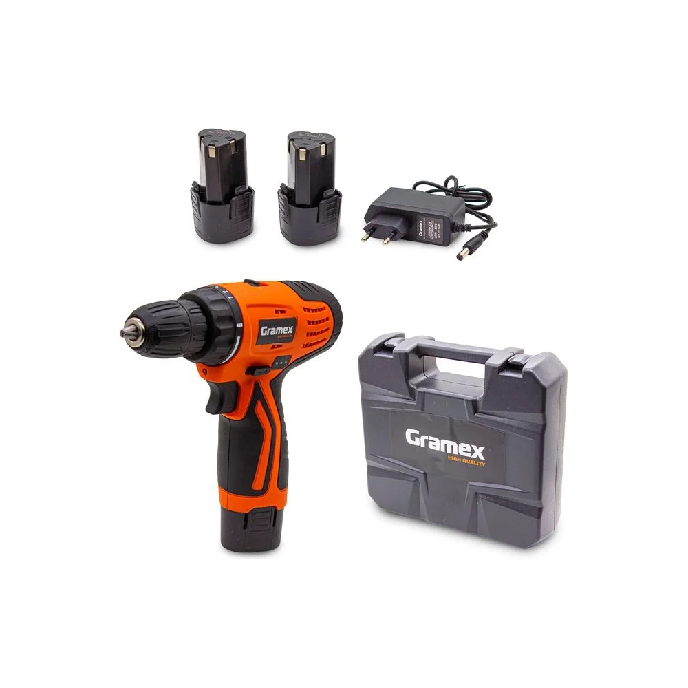 Аккумуляторная дрель Gramex HCD-12-2 18143