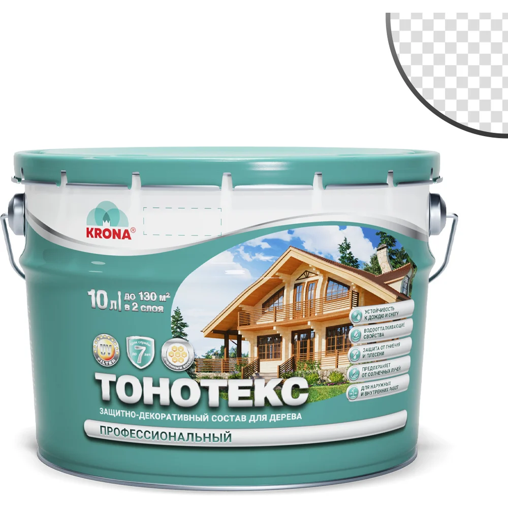 Защитно-декоративный состав для дерева KRONA Тонотекс 66330604