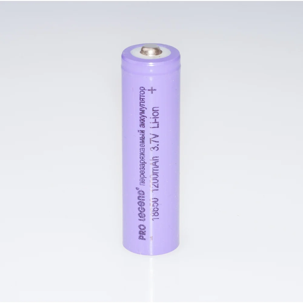 Аккумулятор Pro Legend Li 18650, 1200 mAh, 3,7V, без защиты, выпуклый плюс PL6202