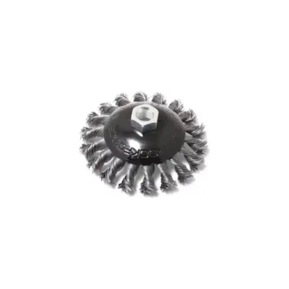 Стальная витая дисковая кордщетка для ушм Rockforce RF-BWF105(29088)