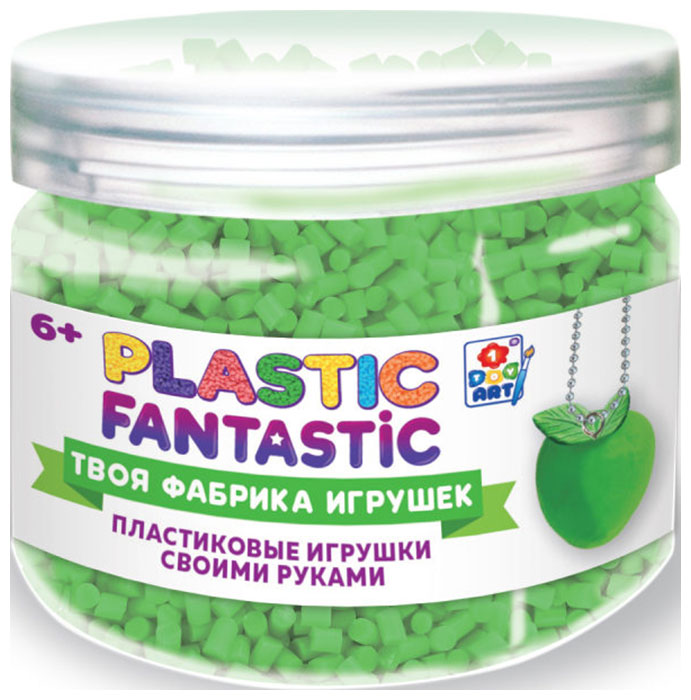 Пластик гранулированный  1 Toy Plastic Fantastic 95 г, зелёный Т20219