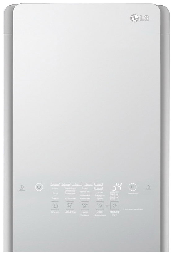 Паровой шкаф для ухода за одеждой LG S3MFC styler, сенсорный дисплей, дистанционное управление, зеркало