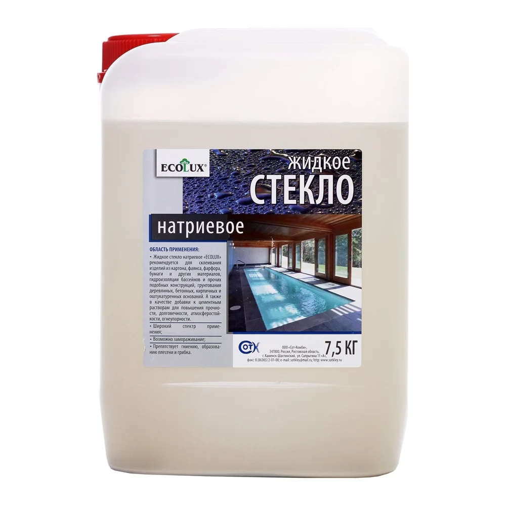 Натриевое жидкое стекло Ecolux 4607133682057