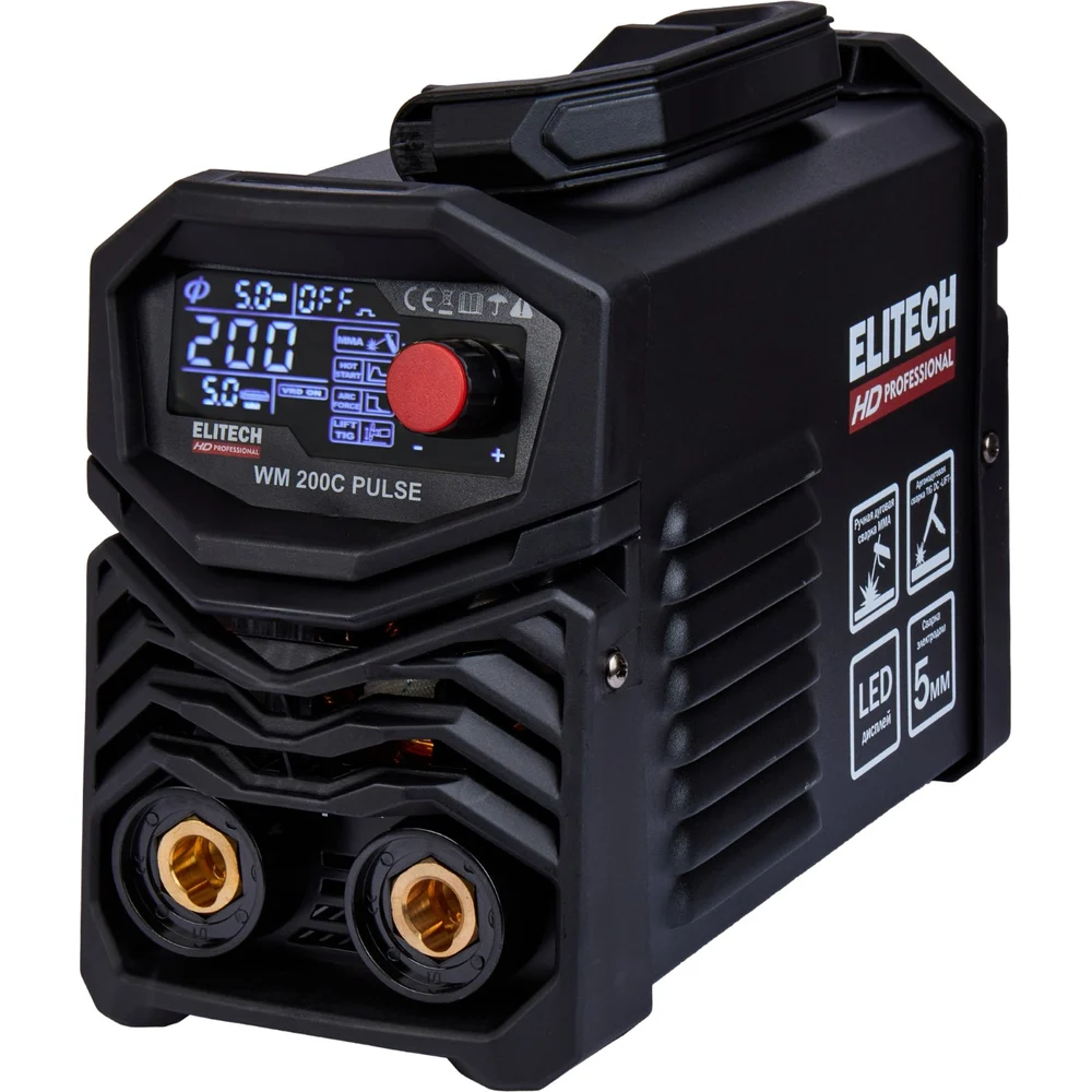 Инверторный сварочный аппарат Elitech HD WM 200c Pulse 204467