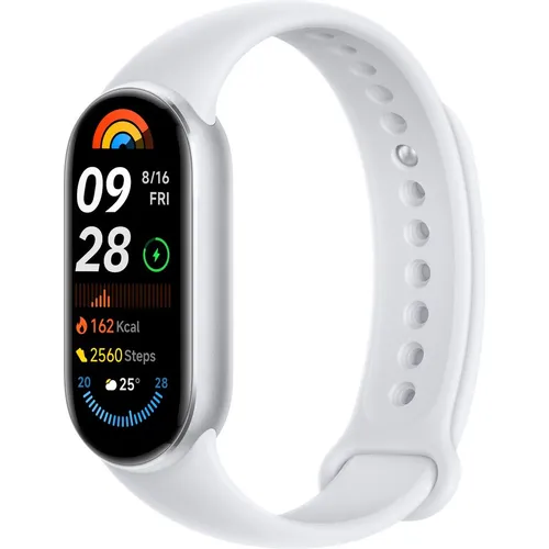 Фитнес-трекер Xiaomi Smart Band 9 1.62", серебристый, серебристый [bhr8340gl]