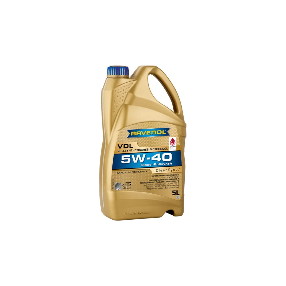 Моторное масло RAVENOL VDL SAE 5W-40, 5 л 1111132-005-01-999