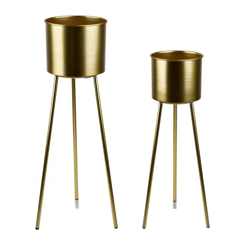 Подставка под кашпо ZDK Homium Flower Duet Trendy standIron04
