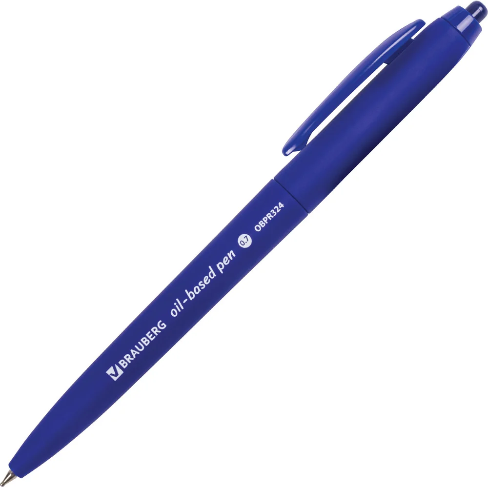 Автоматическая масляная ручка шариковая BRAUBERG Sky Blue 142946