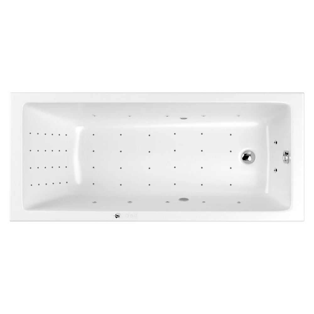 Ванна WHITECROSS Wave Slim 170x75 "NANO" (хром) 0111.170075.100.NANO.CR