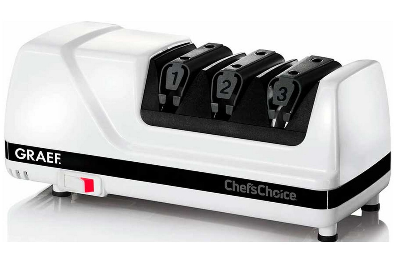 Ножеточка  Graef CC-120 weiss, мощность 75 Вт, 3 этапа заточки, белый