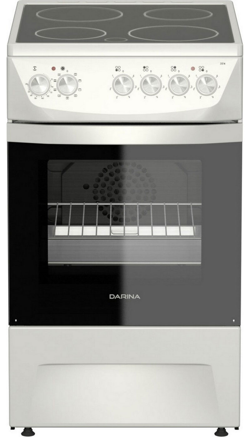 Электроплита Darina 1D5 EC 241 614 W, объем 50 л, 4 конфорки, белый