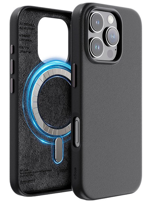 Чехол для мобильного телефона Type Gorilla Premium, Magnetic, iPhone 16, Black, leather (BL-T52-iP16-LTR-BK)