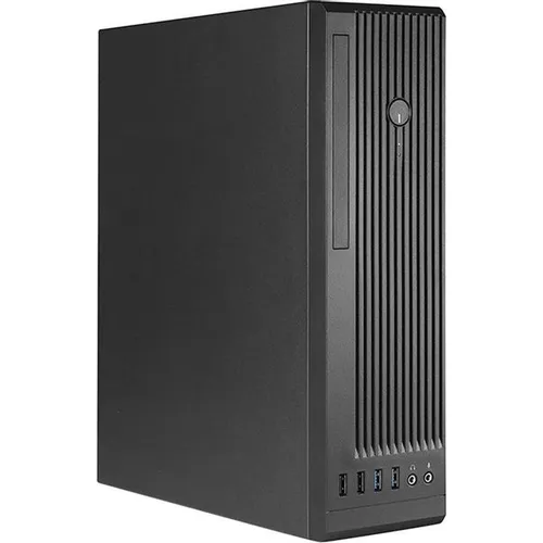 Корпус mATX CHIEFTEC UNI BE-10B-300, Slim-Tower, 300Вт, черный