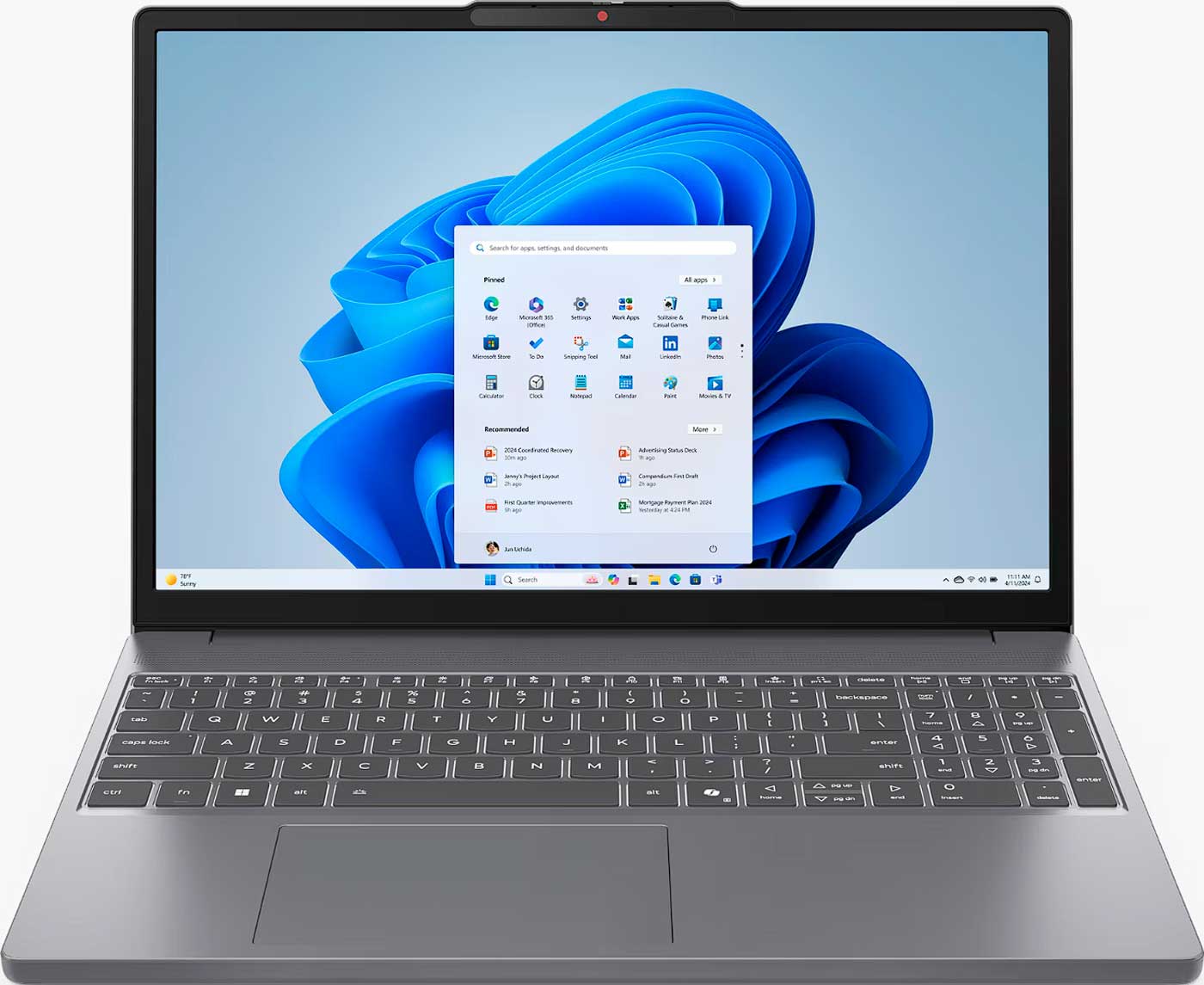 Ноутбук Lenovo IP Slim 3 15IRH10 (83K1002VRK), серый