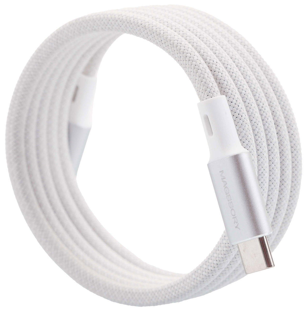 Магнитный кабель Magssory 60W, USB-C, 1,2 м, silver/серебро (CBL001)