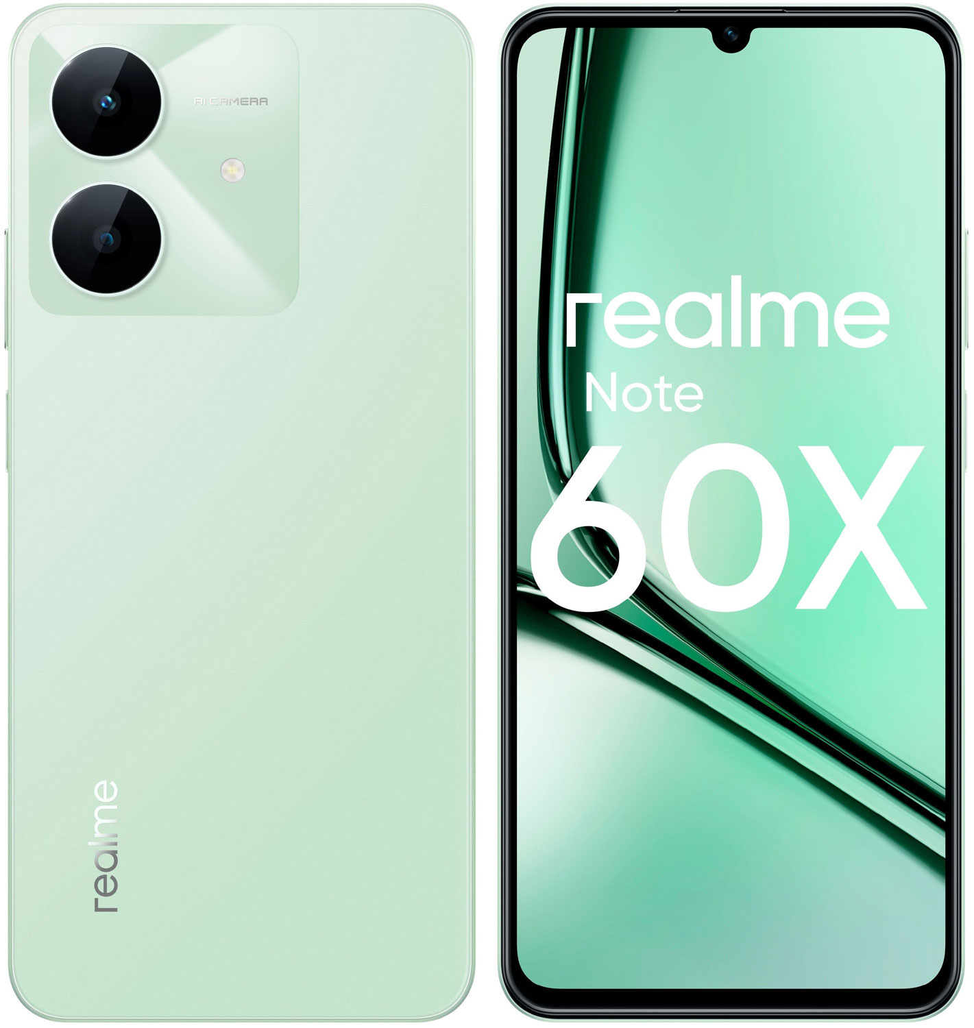 Смартфон Realme Note 60x RMX3938 64Gb 3Gb зеленый
