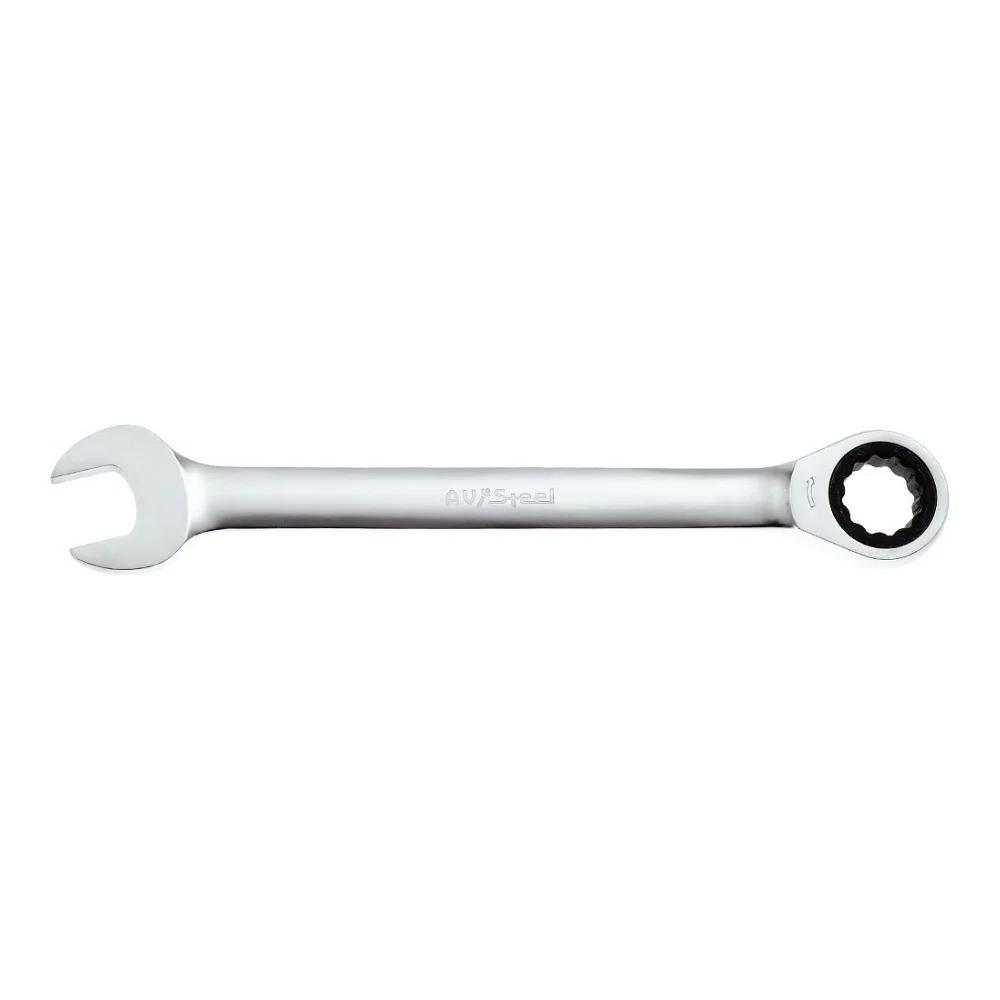 Комбинированный трещоточный ключ AV Steel AV-315032