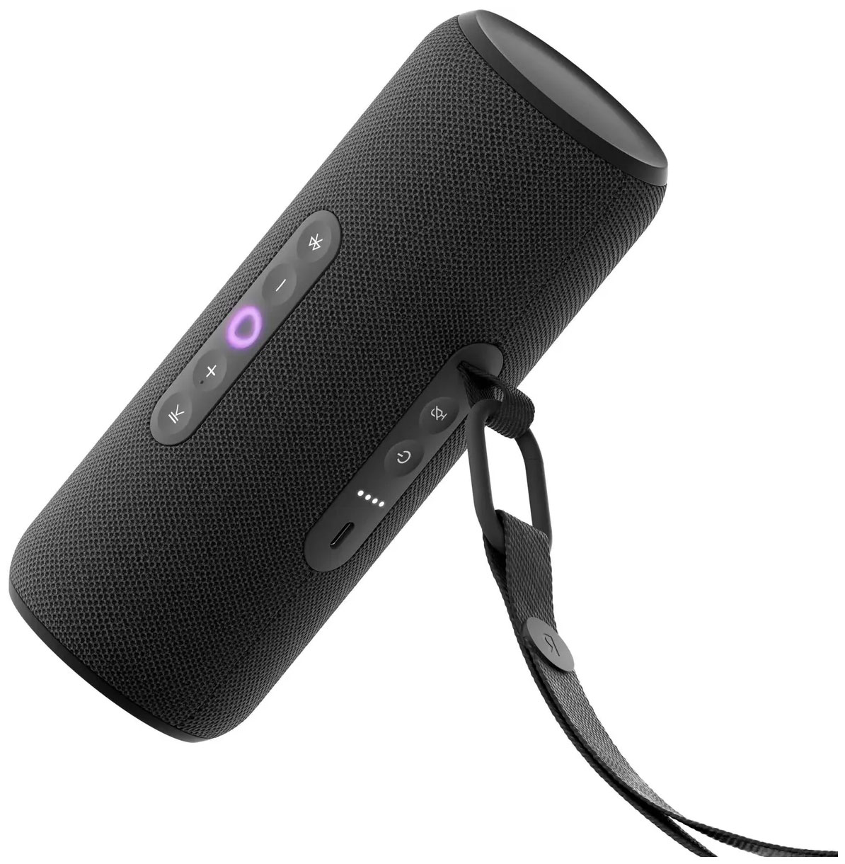 Умная колонка Яндекс Станция Стрит с Алисой, черная (YNDX-00030BLK)