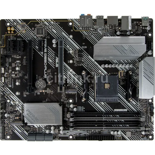 Материнская плата ASUS PRIME B550-PLUS, Socket AM4, AMD B550, ATX, Ret