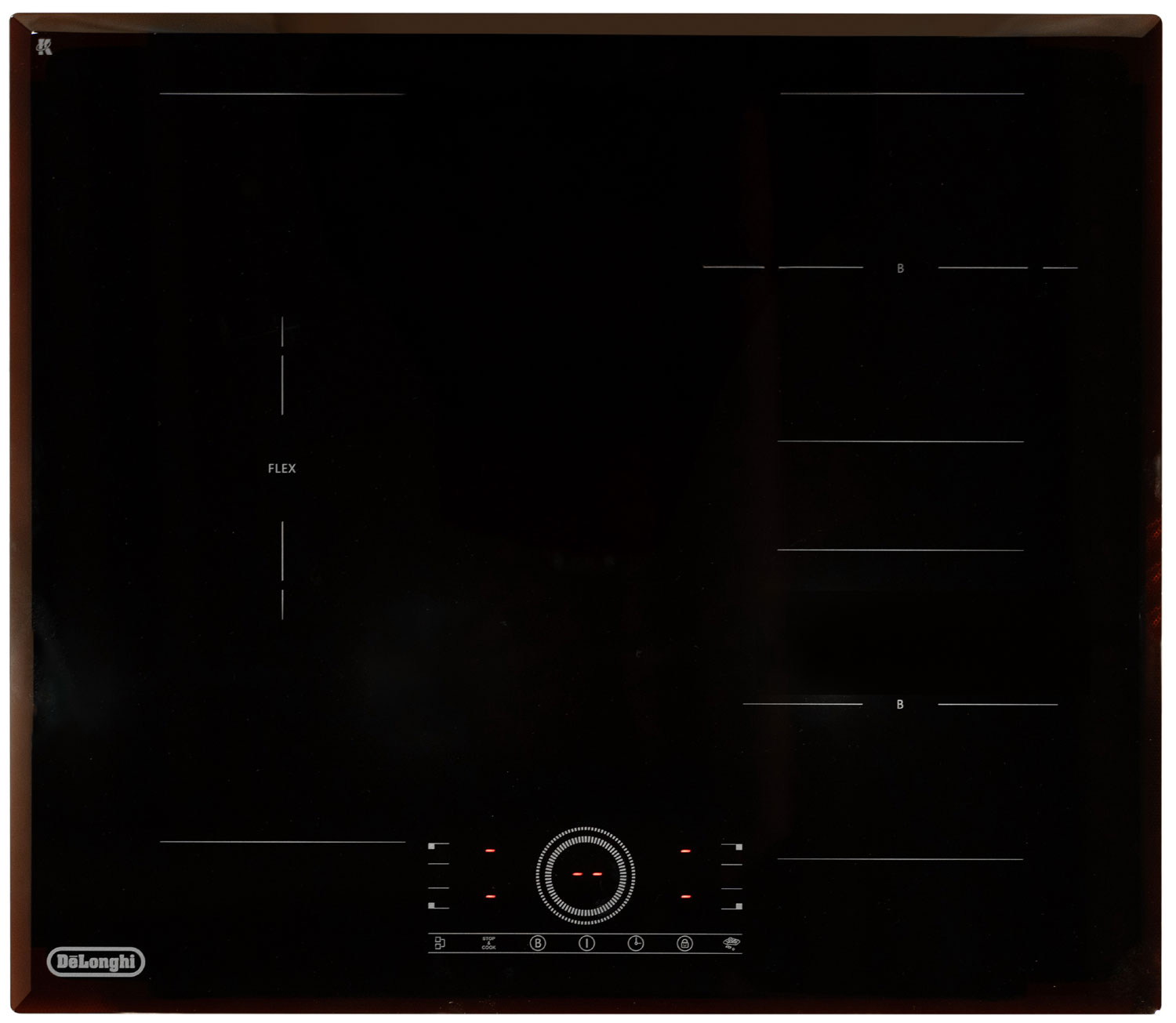 Электрическая варочная панель De’Longhi ELETTRA 4B1P CR, черная, индукционная